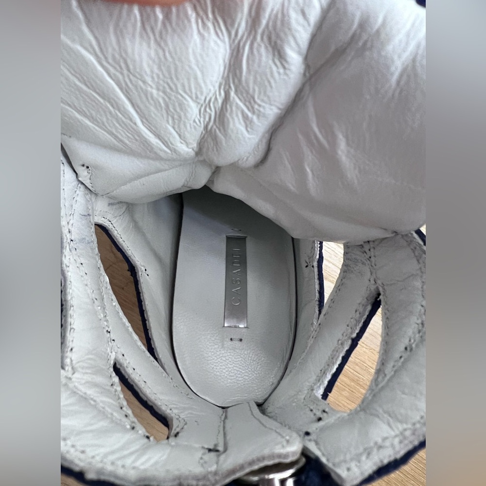 Casadei Embossed Platform Sneakers - image 6